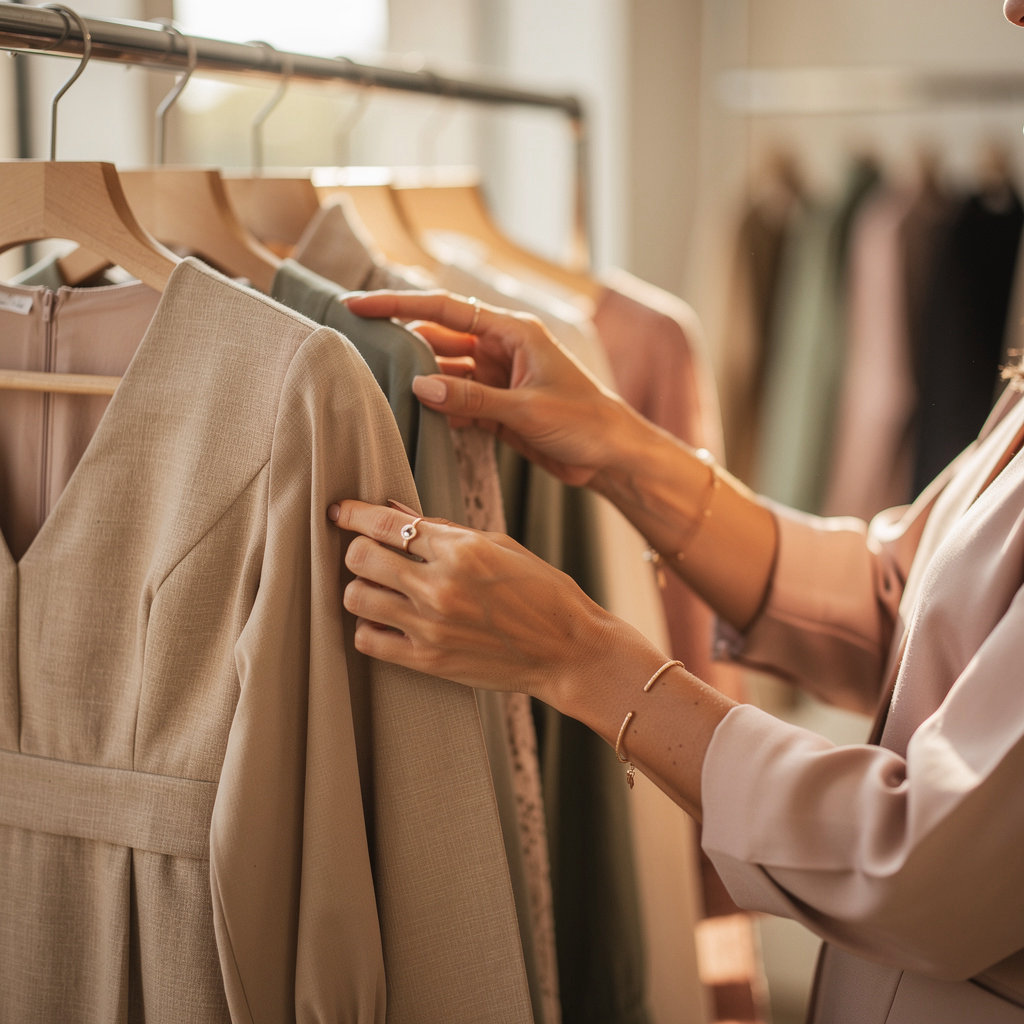 Dream Boutique San Diego interior showcasing curated clothing racks and elegant boutique atmosphere